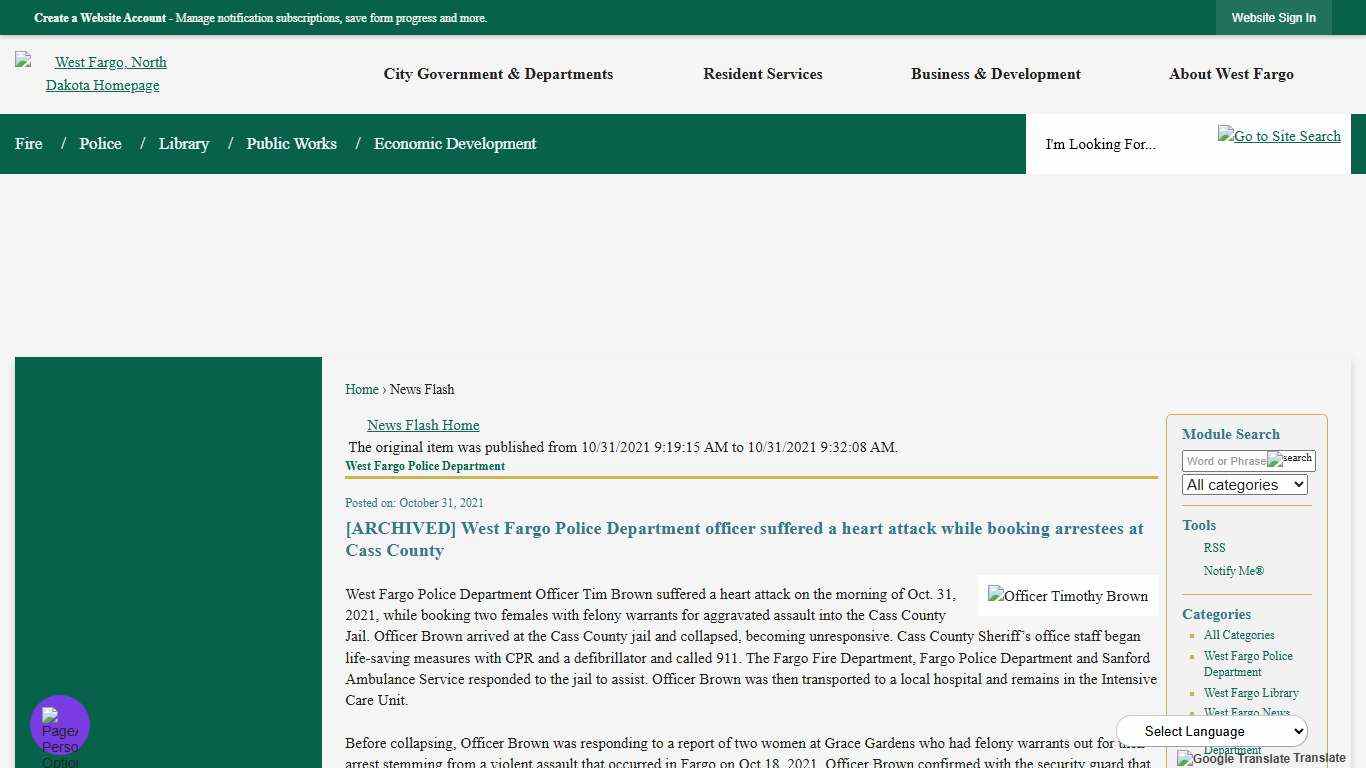 News Flash • West Fargo, ND • CivicEngage